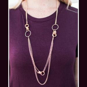 Gold Necklace& Earrings - The Final Countdown